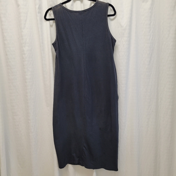 Bobeau Sleeveless Washed Pocket Midi Dress - Picture 5 of 9